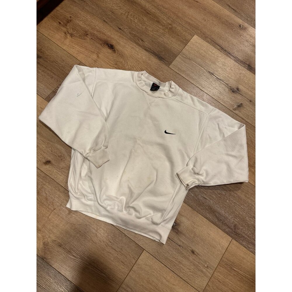 Vintage Nike 90s White Crewneck
